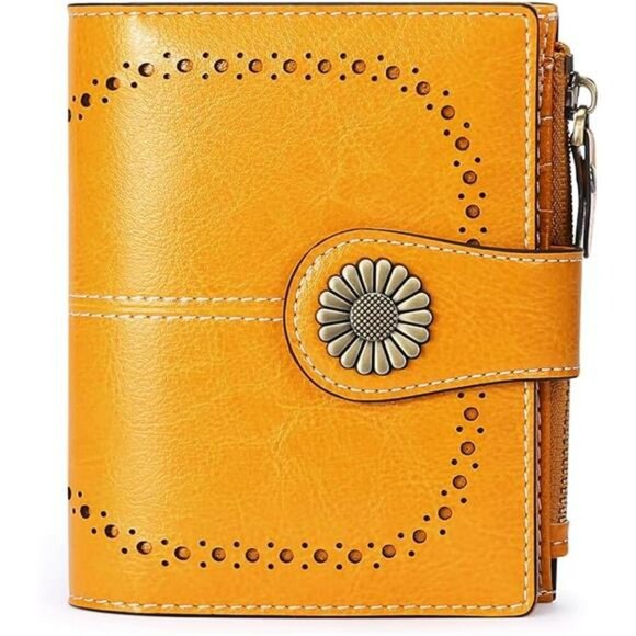 SENDEFN Small Womens Wallet Leather Bifold Card Holder RFID Blocking Coin Zip - Picture 7 of 7